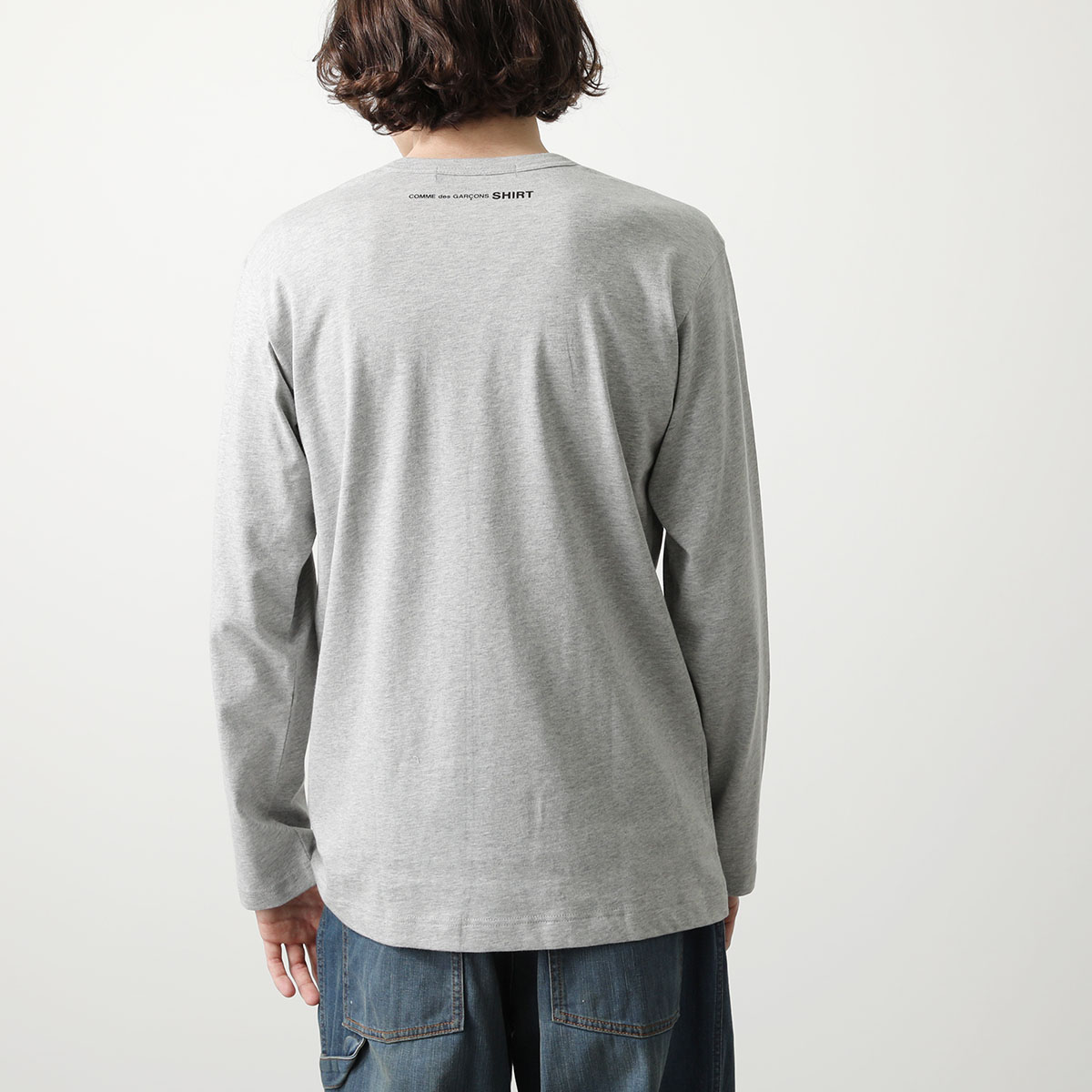 COMME des GARCONS SHIRT コムデギャルソン 長袖 Tシャツ FM T010 S24 メンズ ロンT コットン ロゴT  クルーネック カラー2色