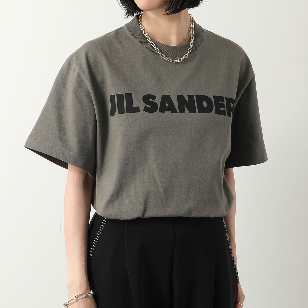 JIL SANDER Tシャツ J02GC0001 J20215 レディース ロゴT コットン クル...