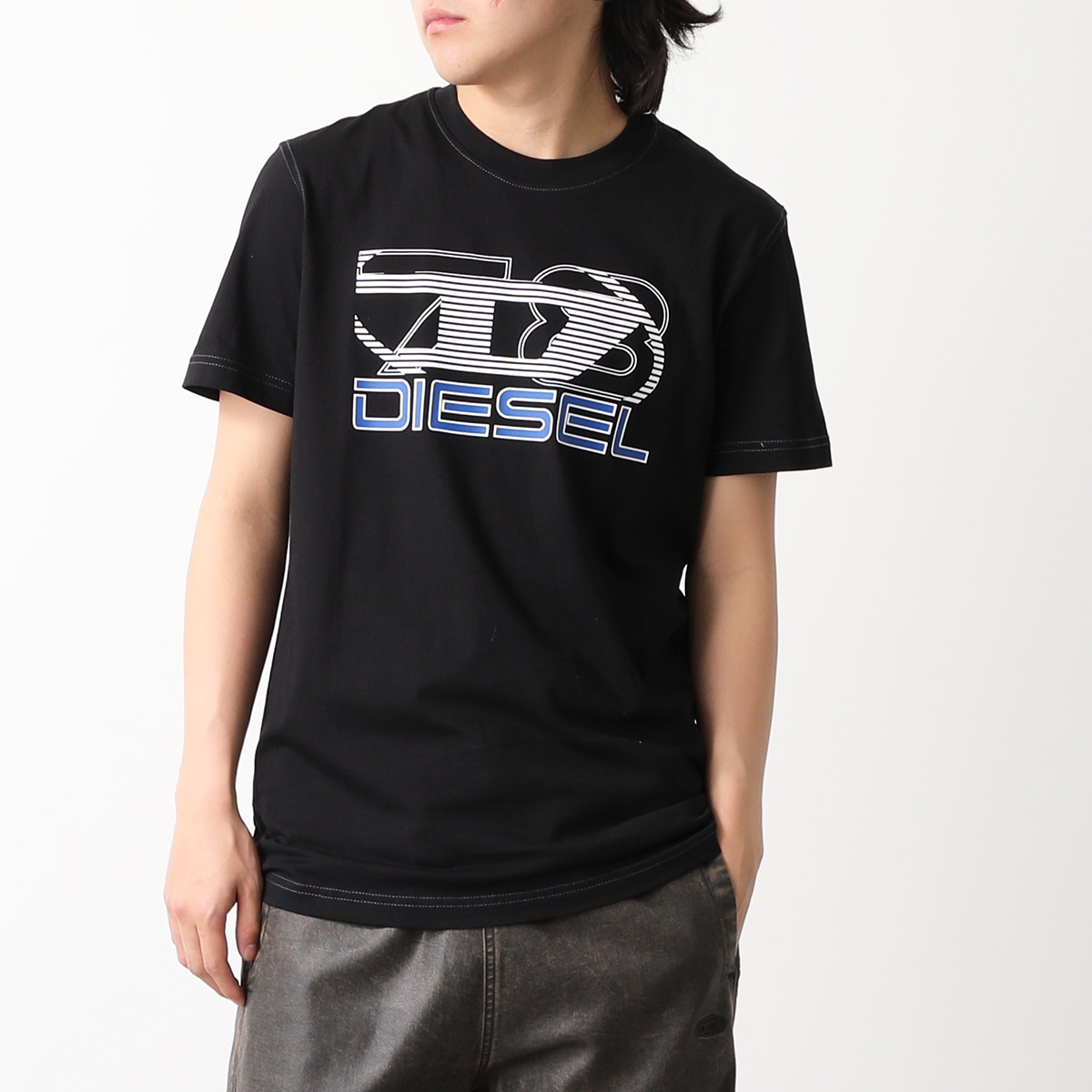 DIESEL ディーゼル Tシャツ T Diegor K74 A12502 0GRAI メンズ Dロ...