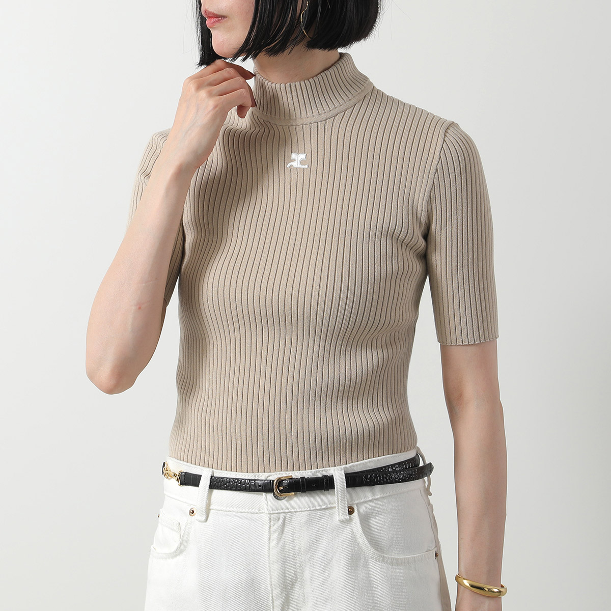 Courreges クレージュ 半袖ニット REEDITION SHORT SLEEVES