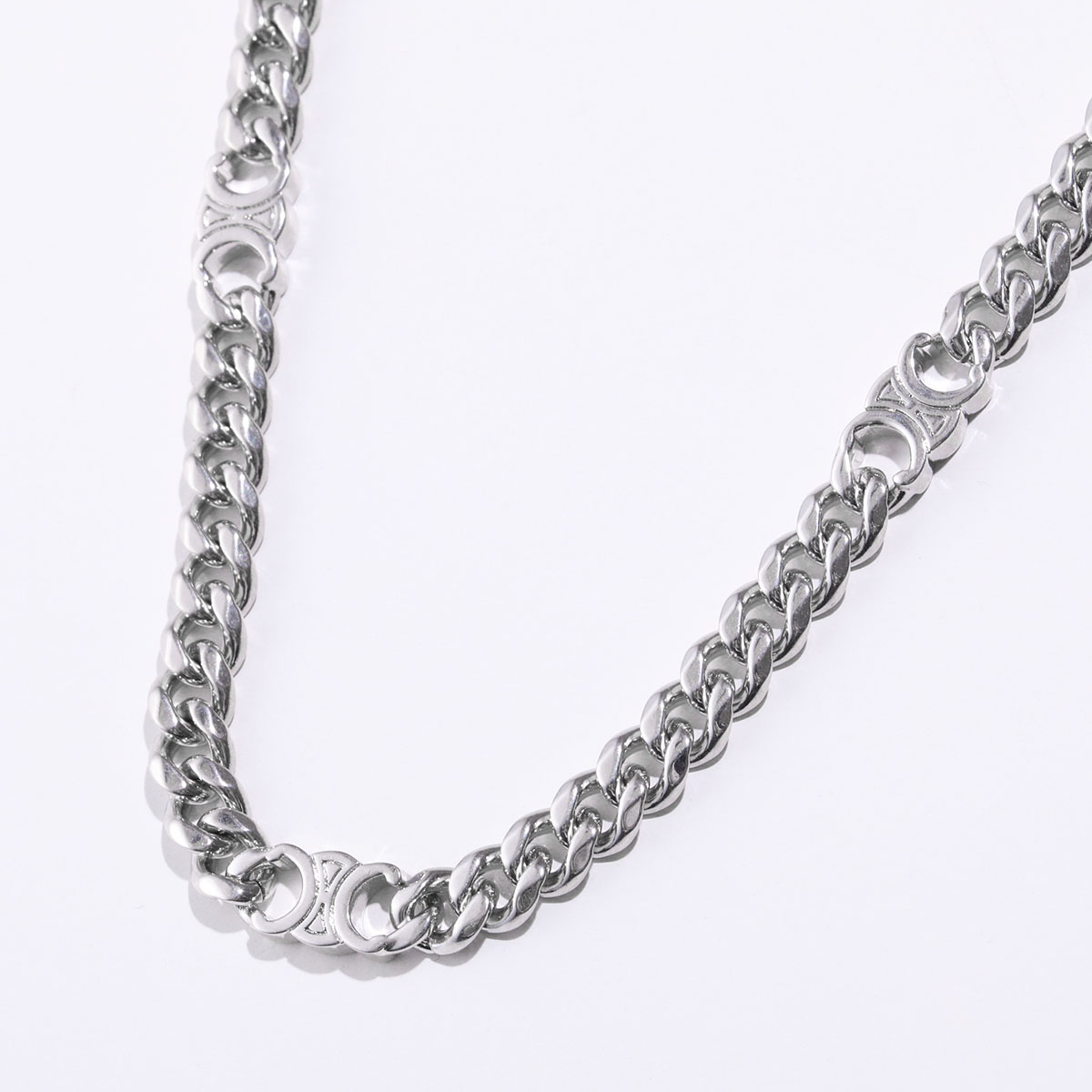 CELINE セリーヌ ネックレス Small Gourmette Necklace 460UR6BRA.36SI レディース Triomphe  トリオンフ チェーン ブラス アクセサリー Silver : 360418800 : インポートセレクトmusee - 通販 -  Yahoo!ショッピング