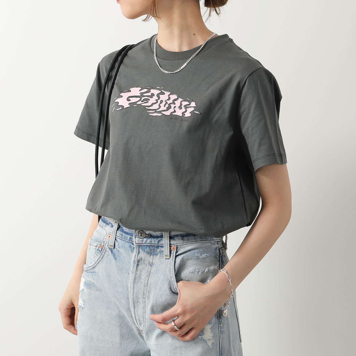 GANNI ガニー 半袖 Tシャツ Future Heavy Jersey Ganni Relaxed