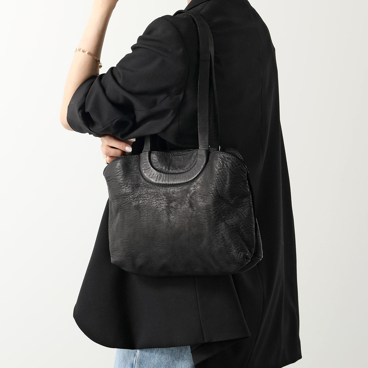 GUIDI グイディ トートバッグ SMALL SHOULDER BAG B100 レディース ソフトホースレザー 鞄 BLKT｜s-musee｜02