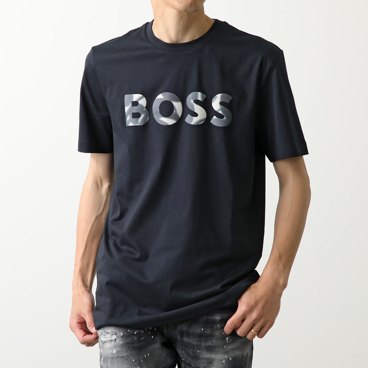 HUGO BOSS ヒューゴボス 半袖 Tシャツ 50513382 メンズ コットン ロゴ クルーネ...