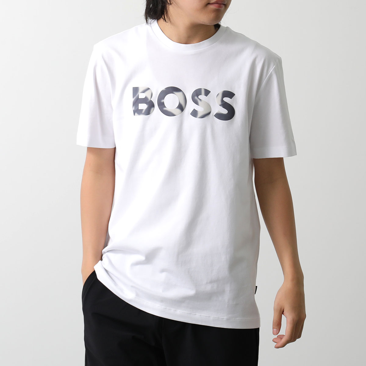 HUGO BOSS ヒューゴボス 半袖 Tシャツ 50513382 メンズ コットン ロゴ クルーネ...