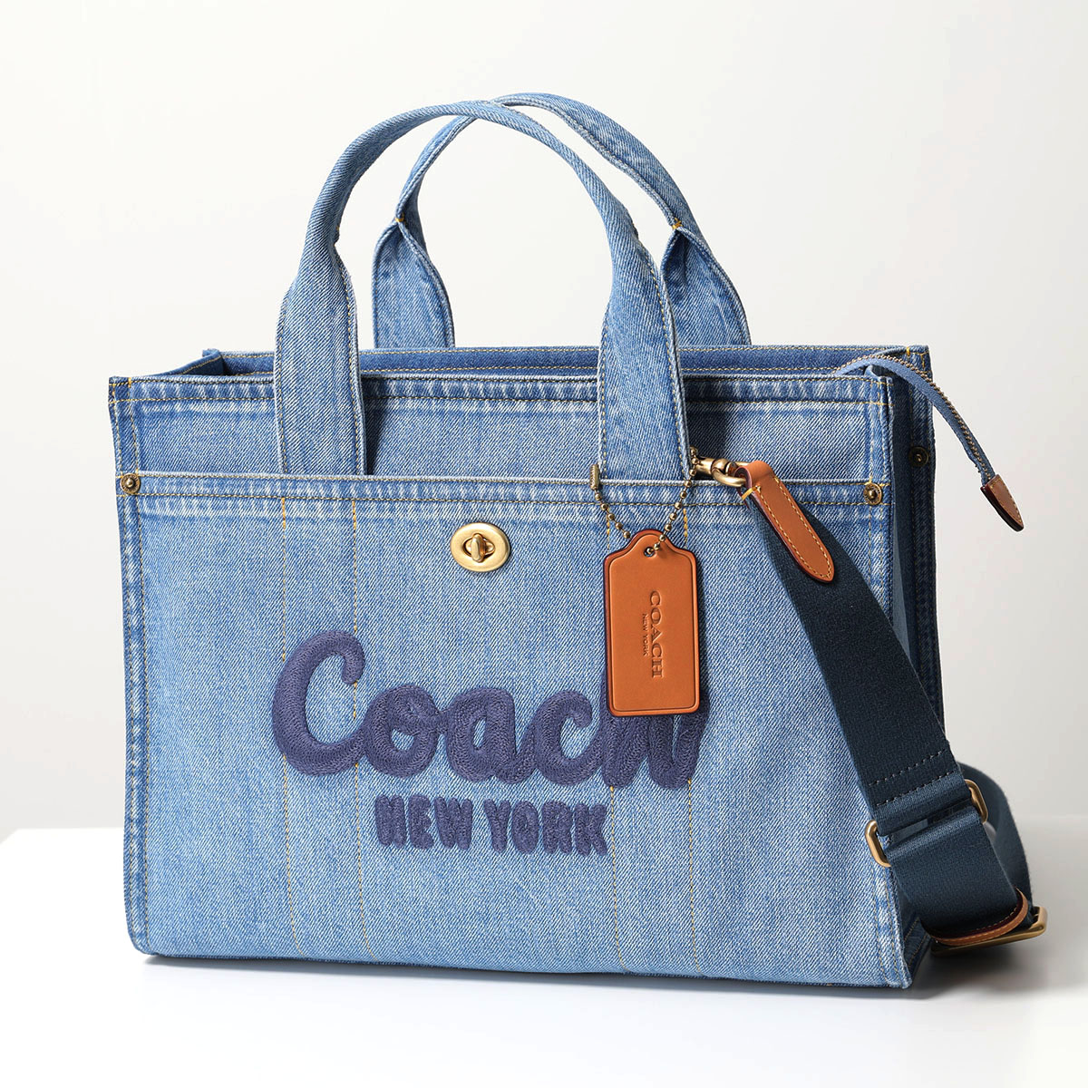 COACH コーチ トートバッグ DNM CARGO T CR657 レディース デニム カーゴトー...