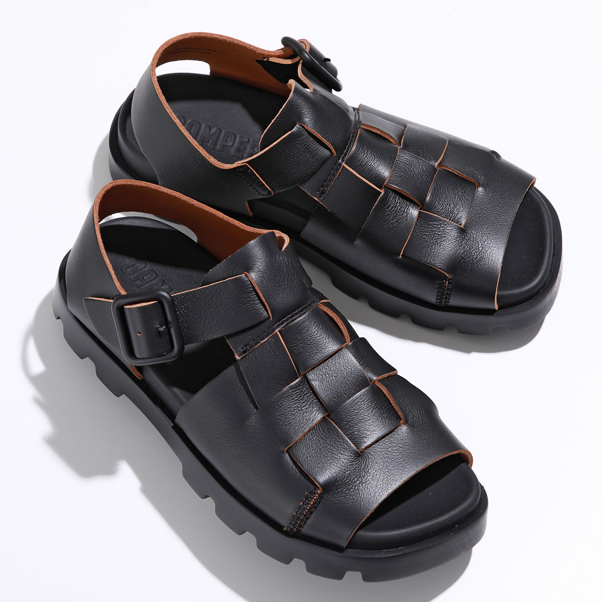 CAMPER カンペール グルカサンダル Brutus Sandal ブルートゥス K100778-006 メンズ レザー 軽量 EXTRALIGHT シューズ 靴 Black｜s-musee｜02