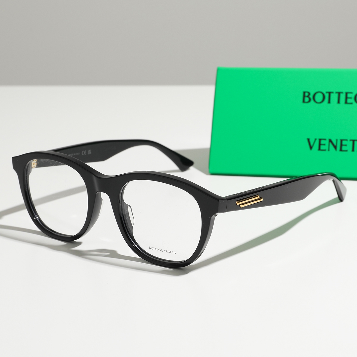BOTTEGA VENETA ボッテガヴェネタ メガネ BV1130OA レディース ウェリントン型 伊達メガネ めがね アイウェア 001/BLACK-BLACK｜s-musee｜02