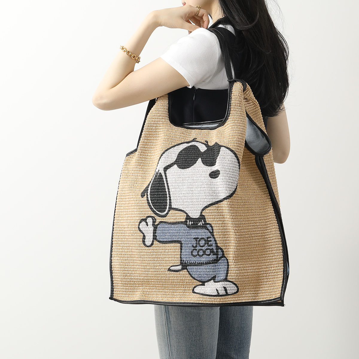 Anita Bilardi アニタビラルディ トートバッグ PICASSO レディース かごバッグ SNOOPY スヌーピー ラフィア レザー 鞄  RAFIA-BEIGE : 360509200 : インポートセレクトmusee - 通販 - Yahoo!ショッピング