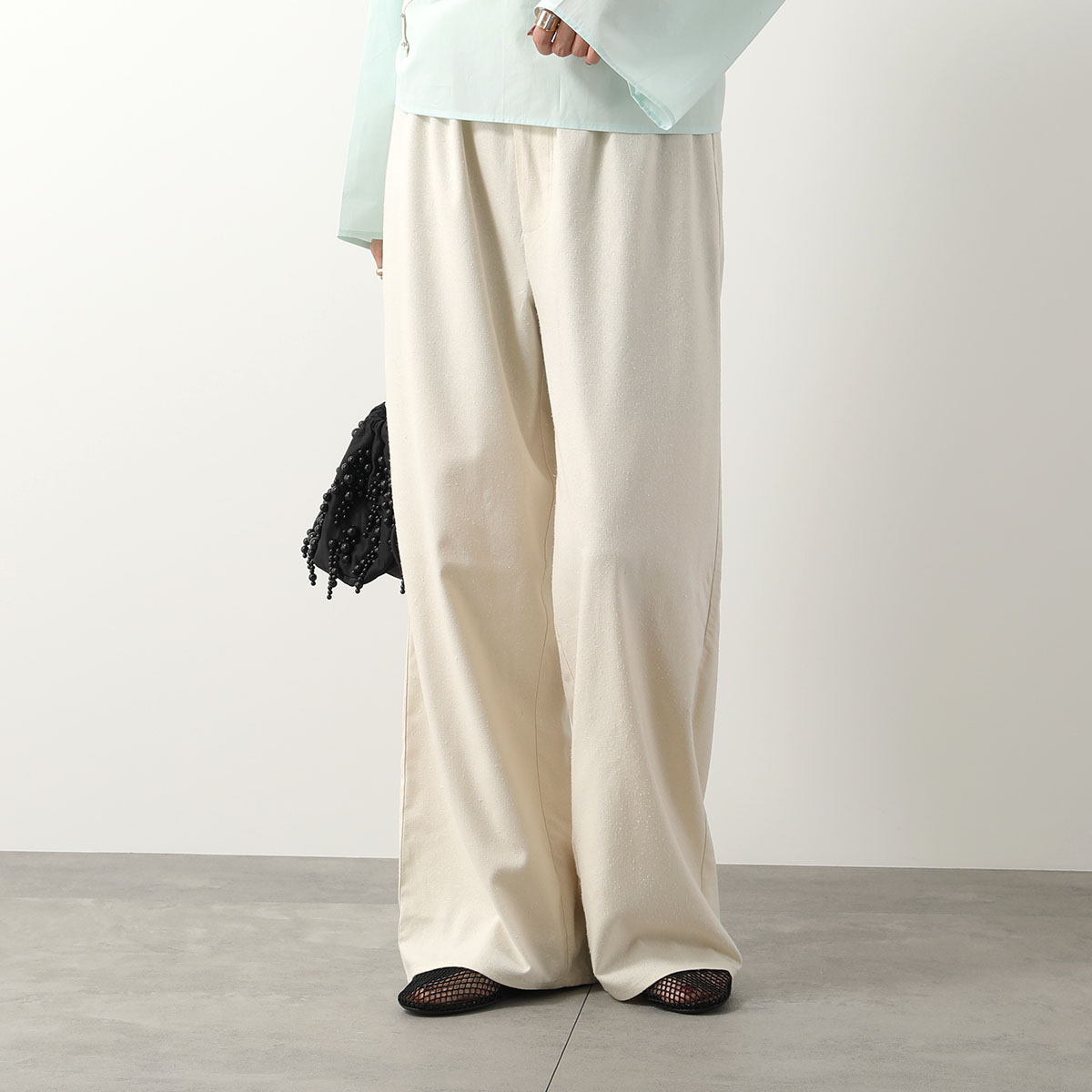 BASERANGE ベースレンジ イージーパンツ STOA PANTS TRST WS 000 レディース ワイドパンツ ワイルドシルク セットアップ可能 カラー2色