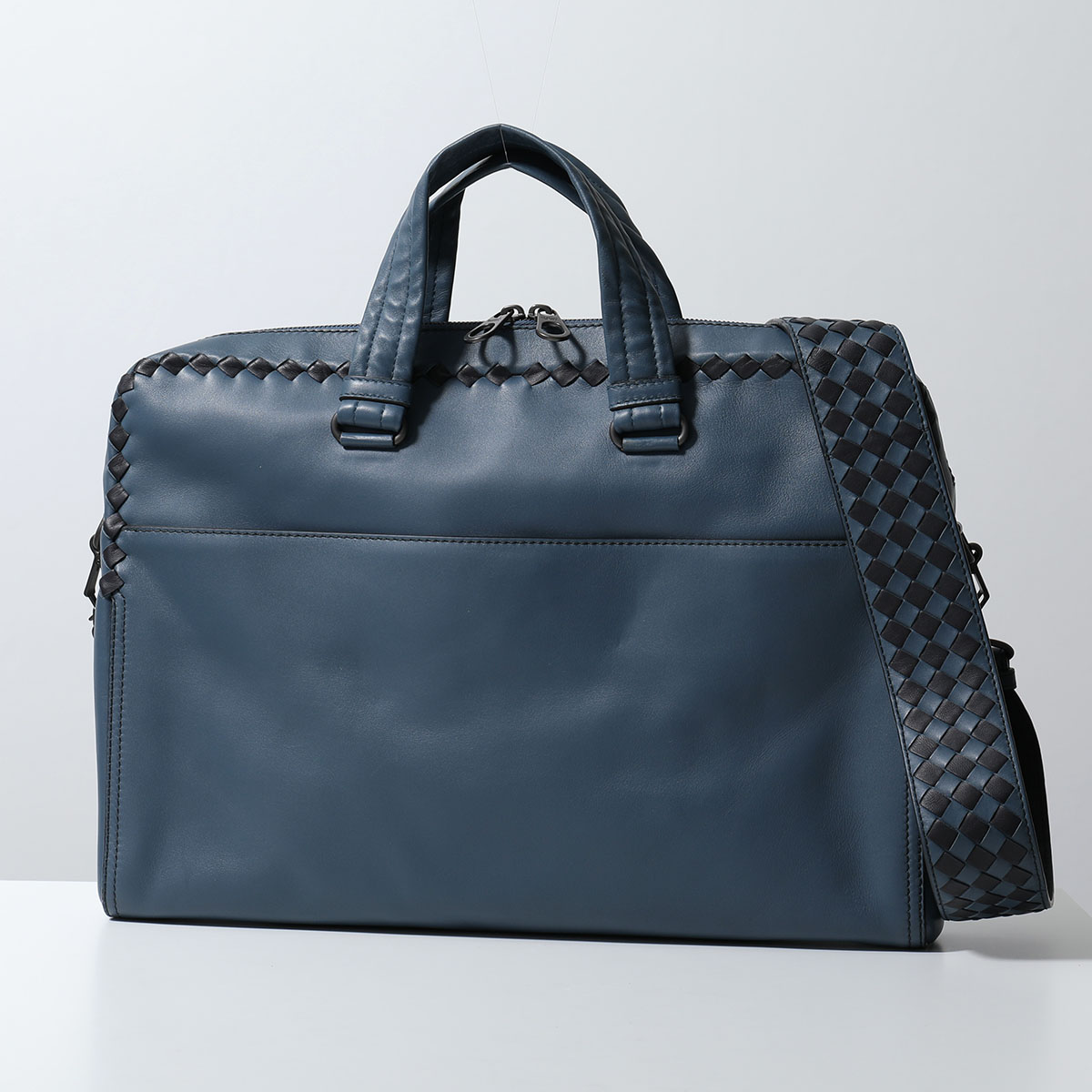 BOTTEGA VENETA ボッテガヴェネタ ブリーフケース 520182 VALKH メンズ イントレチャート レザー ビジネスバッグ  ショルダーバッグ 鞄 4080