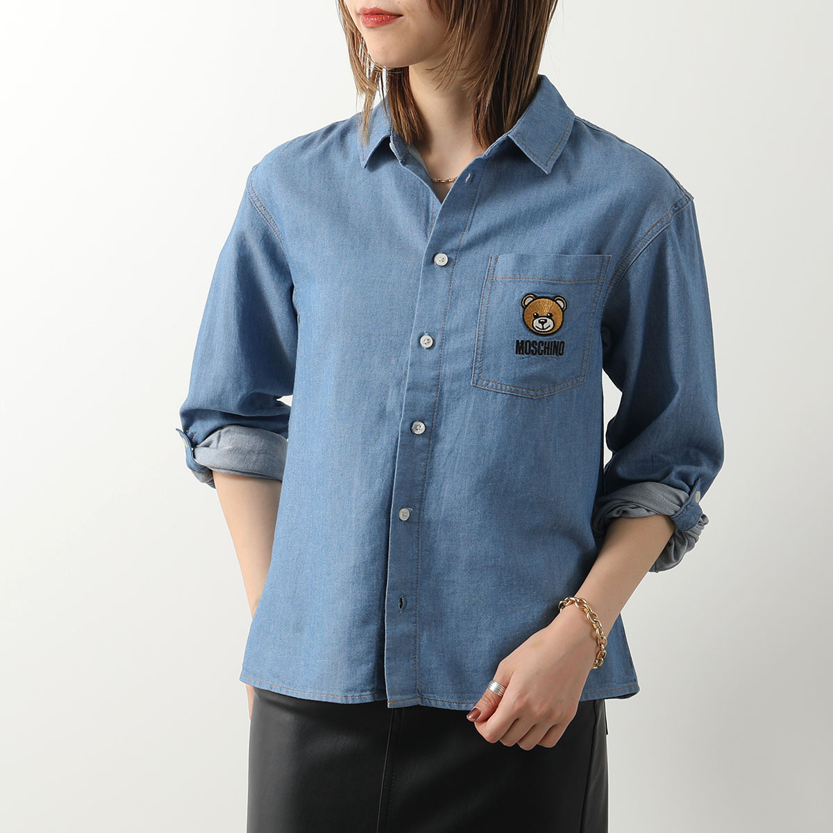 MOSCHINO（モスキーノ） MOSCHINO KIDS キッズ デニム シャツ HUC015