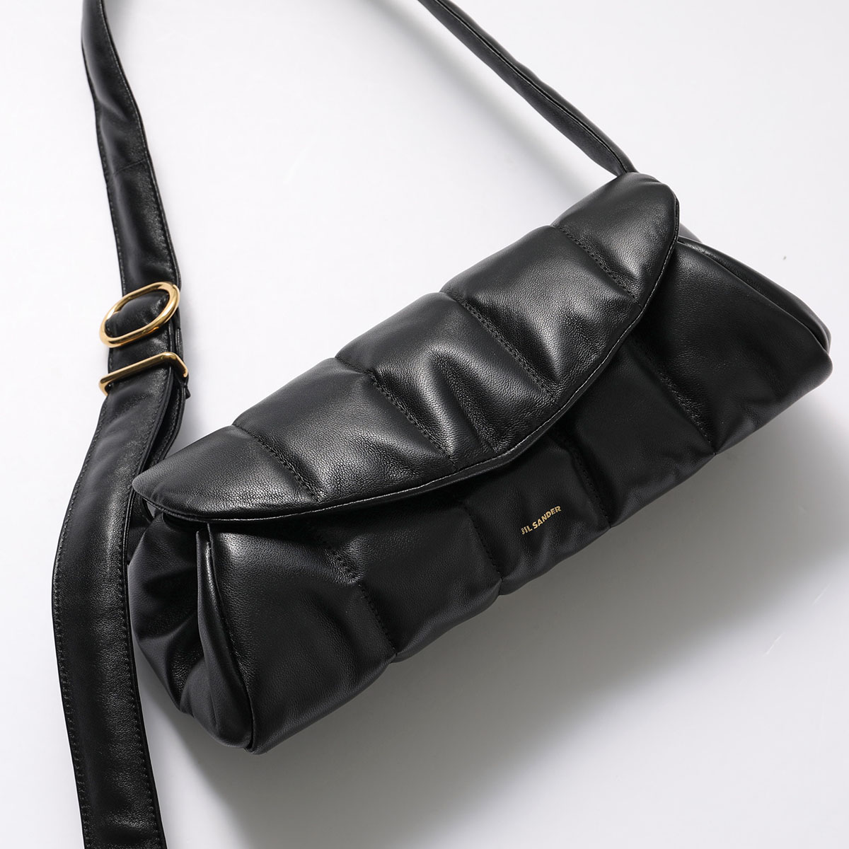 【セール】JIL SANDER CANNOLO PADDED レザー ショルダーバッグ JIL SANDER ジルサンダー ショルダーバッグ Cannolo Padded