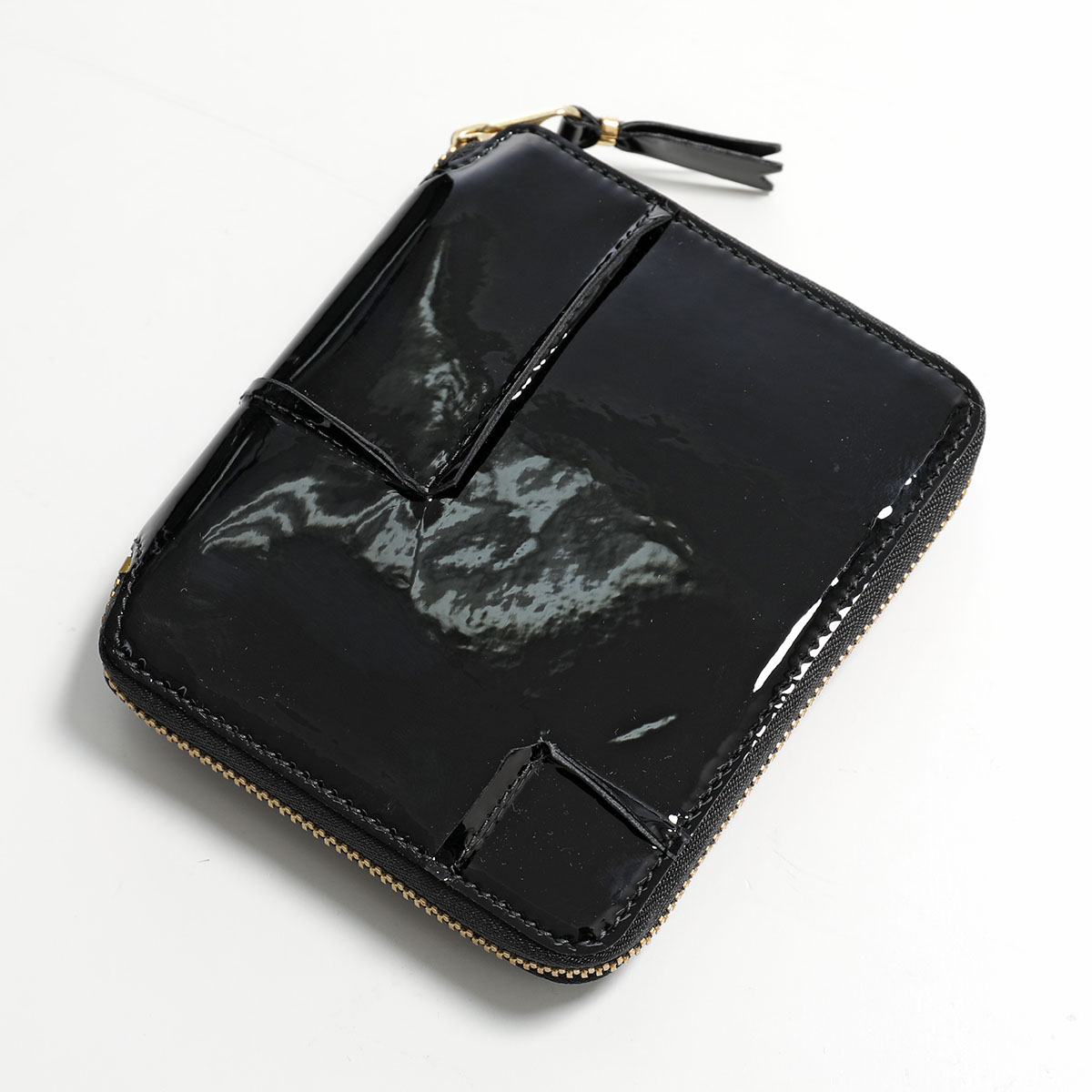 COMME des GARCONS コムデギャルソン 二つ折り財布 REVERSED HEM SA2100RH メンズ ラウンドファスナー 小銭入れあり レザー カラー3色 | COMME des GARCONS | 01