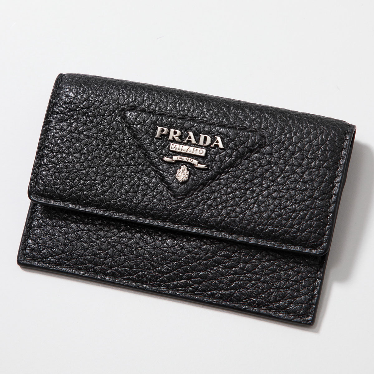 PRADA プラダ カードケース 2MF028 2BBE メンズ レザー パスケース 名刺入れ コインケース トライアングルロゴ ミニ財布 カラー2色