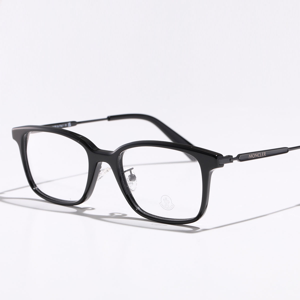 MONCLER メガネ　ML5160-D 超美品 MONCLER（モンクレール） メガネ ML5160-D メンズ スクエア型 めがね