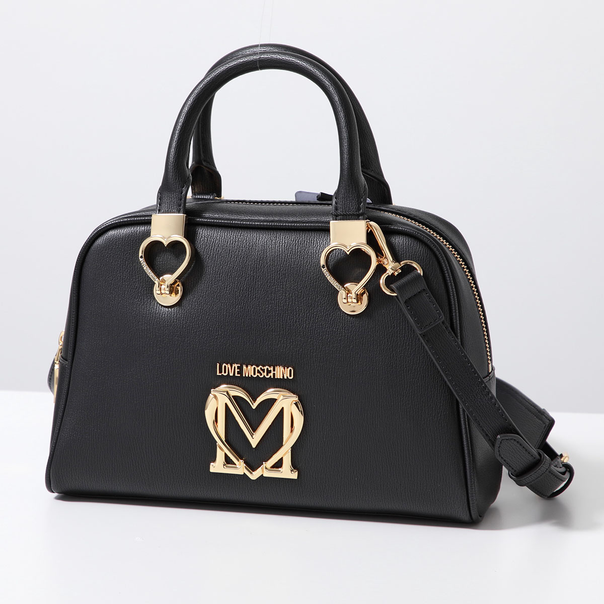 LOVE MOSCHINO ラブモスキーノ ハンドバッグ JC4086PP1ELZ レディース メタルロゴ ハート ショルダーバッグ PUレザー 鞄  カラー2色