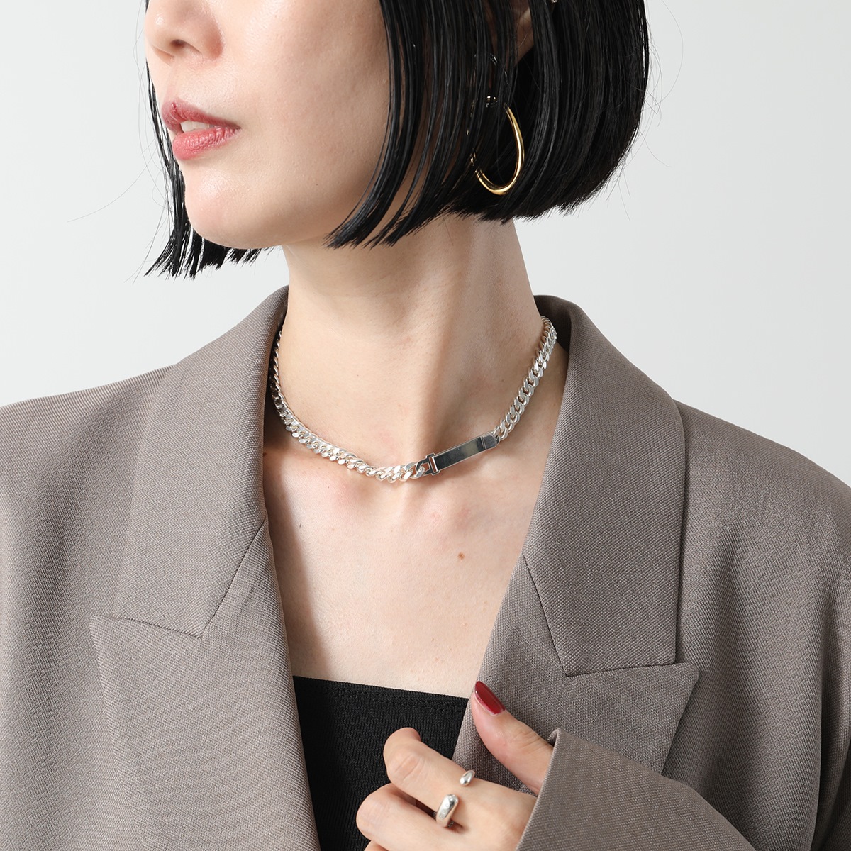 Saskia Diez サスキアディッツ ネックレス GRAND IDENTITY NECKLACE CHOKER レディース チェーン チョーカー  アクセサリー SILVER : 360603758 : インポートセレクトmusee - 通販 - Yahoo!ショッピング