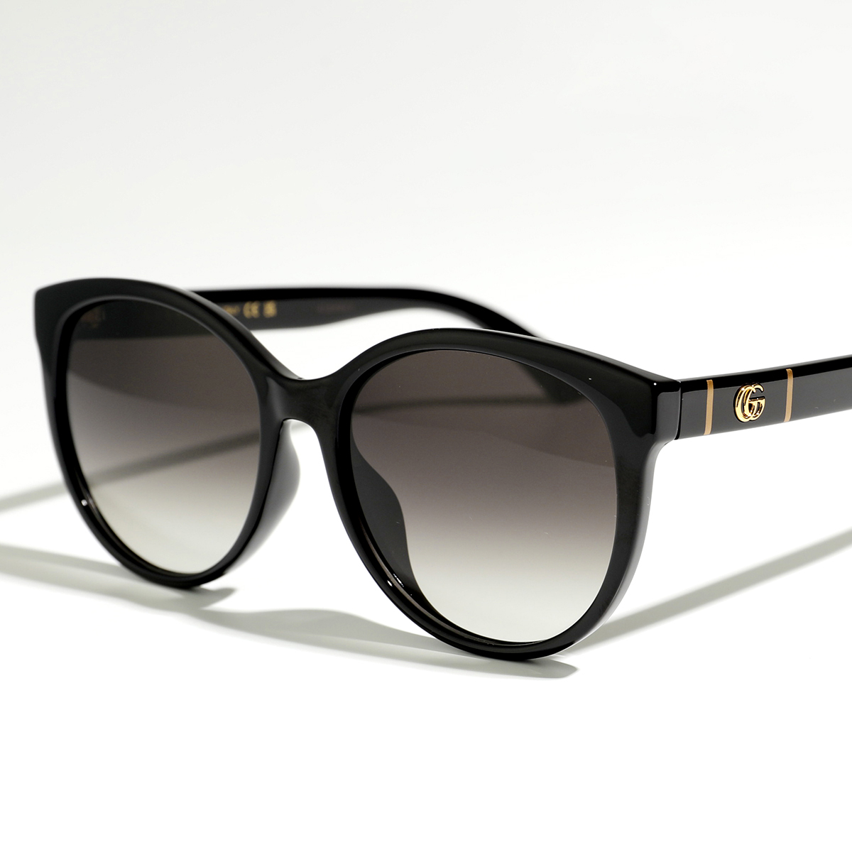 GUCCI グッチ サングラス GG0636SK レディース GGメタルロゴ ボストン型 セルフレーム グラデーションレンズ アジアンフィット 001/BLACK-BLACK-GREYの画像