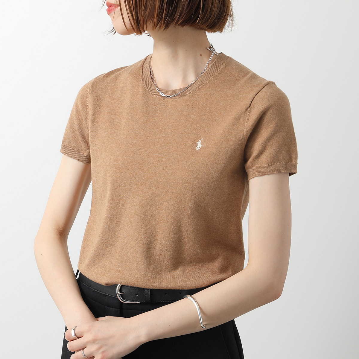 POLO RALPH LAUREN - 美品 ポロ ラルフローレン 半袖ニット