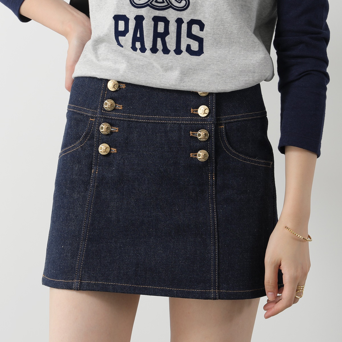 CELINE（セリーヌ） スカート 2S328799U.07IN レディース ミニスカート  