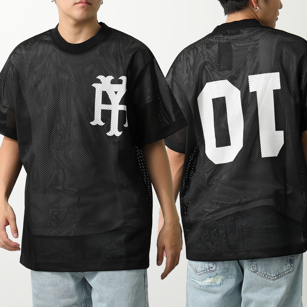 ASKYURSELF アスクユアセルフ 半袖 Tシャツ ON FIELD MESH JERSEY