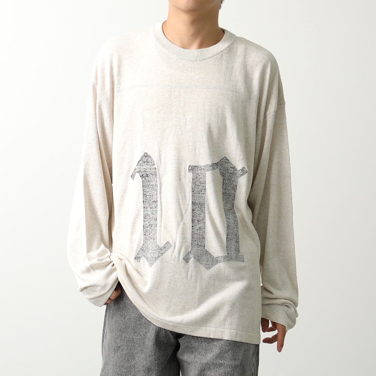 ASKYURSELF アスクユアセルフ ニット FOOTBALL KNIT JERSEY LS