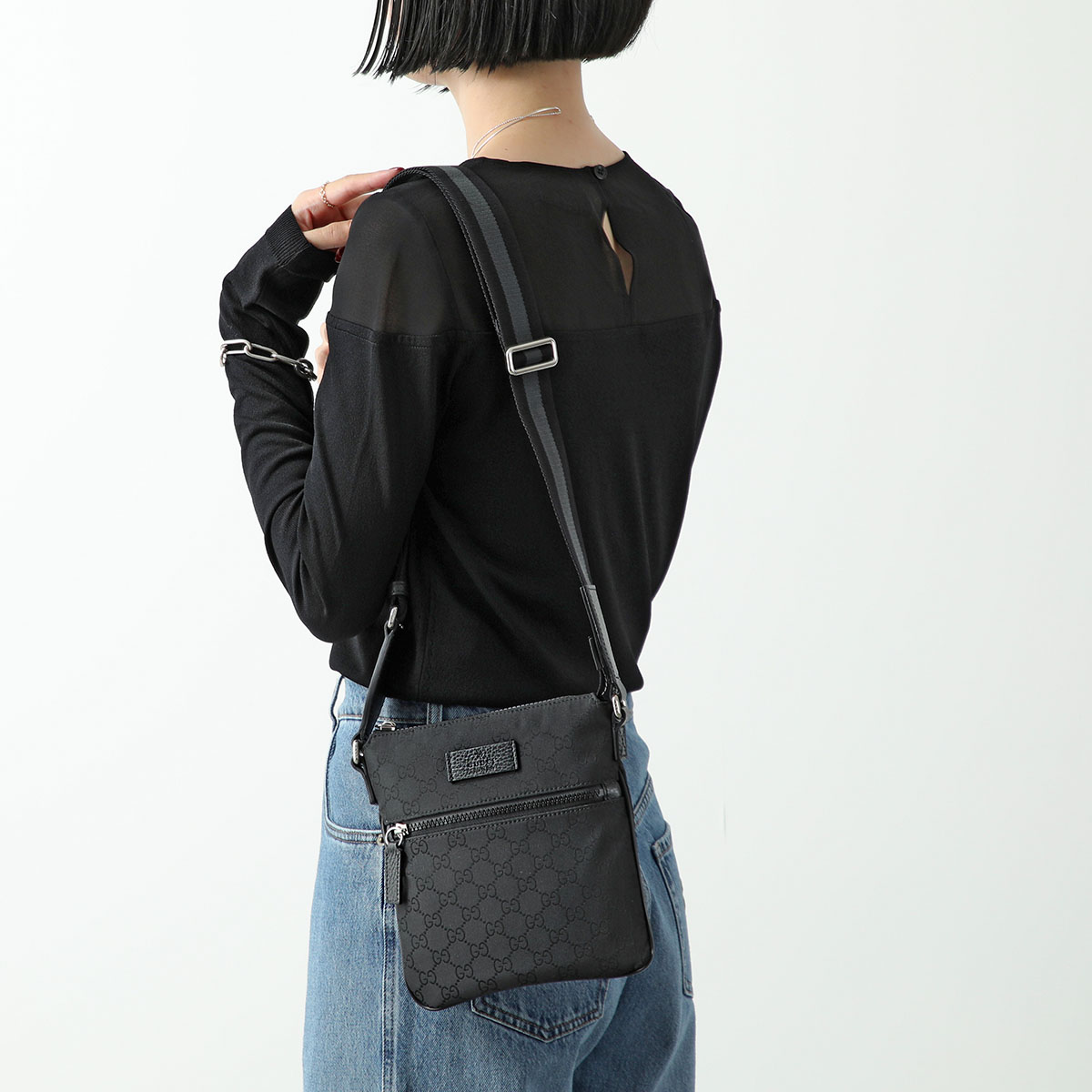 GUCCI☆GG メッセンジャーバック 人気モデル　CANVAS 449183 GUCCI グッチ ショルダーバッグ 449183 G1XHN レディース GG