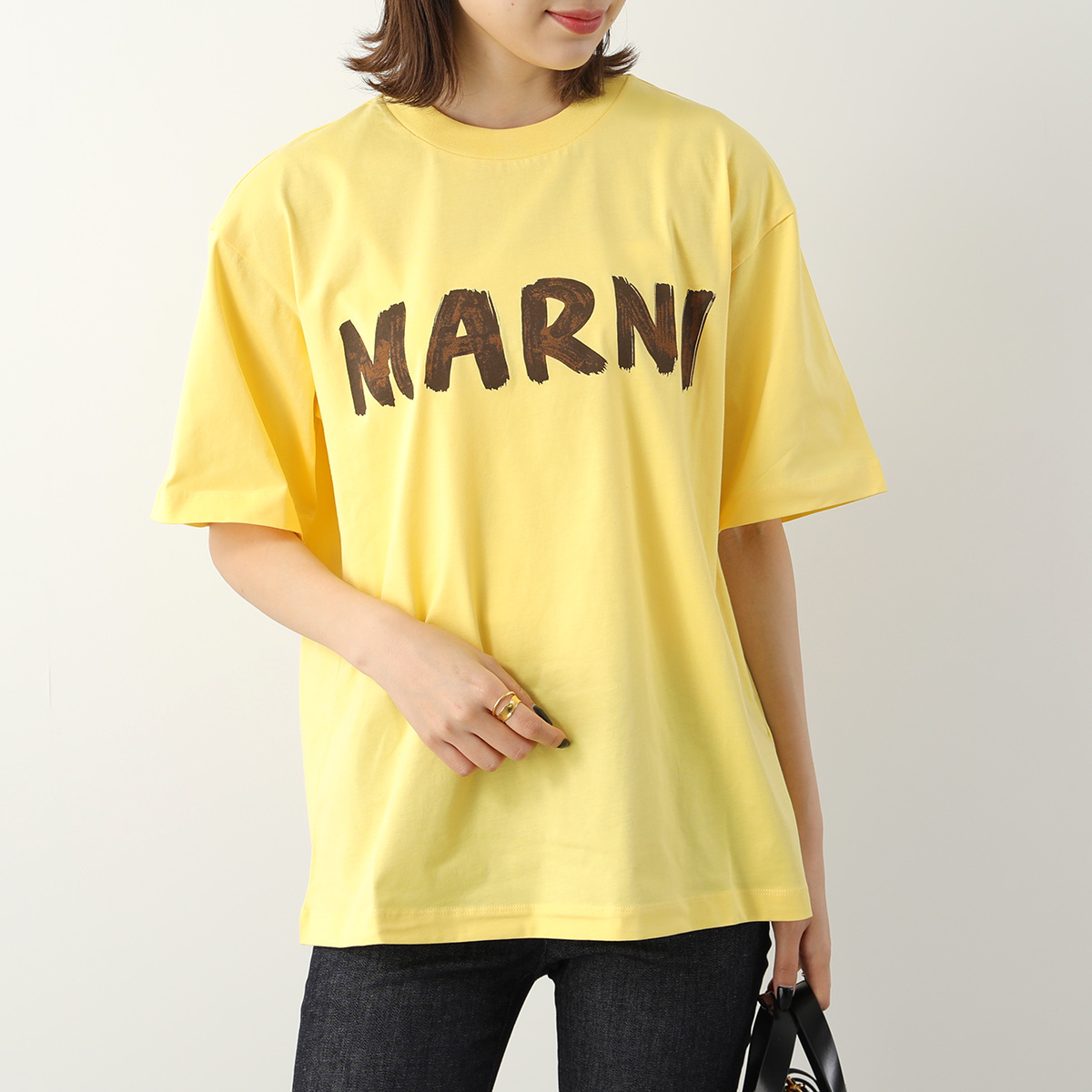 MARNI マルニ Tシャツ THJET49EPH USCS11 レディース クルーネック ロゴT ...