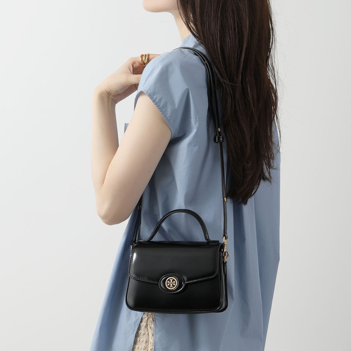 TORY BURCH トリーバーチ ショルダーバッグ ROBINSON SPAZZOLATO SMALL ロビンソン スパッツォラート 147467  レディース 鞄 001/BLACK : 360701011 : インポートセレクトmusee - 通販 - Yahoo!ショッピング