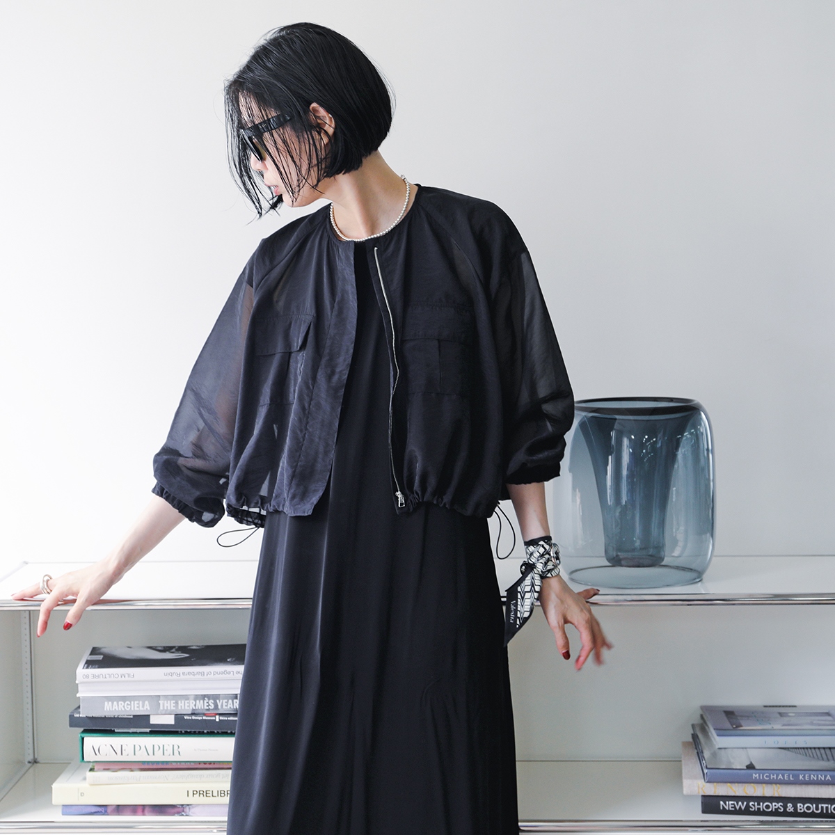 anana アナナ ジャケット a51 010 レディース シアー ブラウス