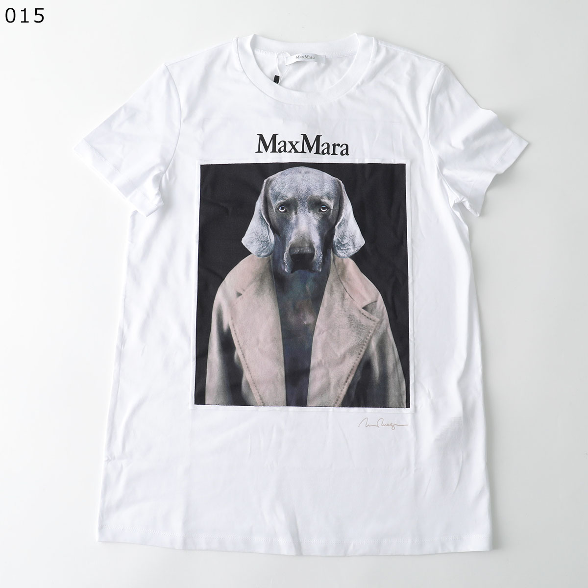 MAX MARA マックスマーラ 半袖 Tシャツ CIPRIA レディース ウィリアム・ウェグマン カットソー コットン ドッグプリント 犬 ロゴ  クルーネック カラー5色 : 360708022 : インポートセレクトmusee - 通販 - Yahoo!ショッピング