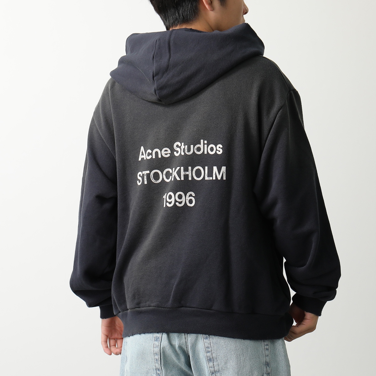 Acne Studios アクネストゥディオズ パーカー FN-UX-SWEA000020 CI0136 メンズ スウェット プルオーバー 長袖 ロゴ  900/Black