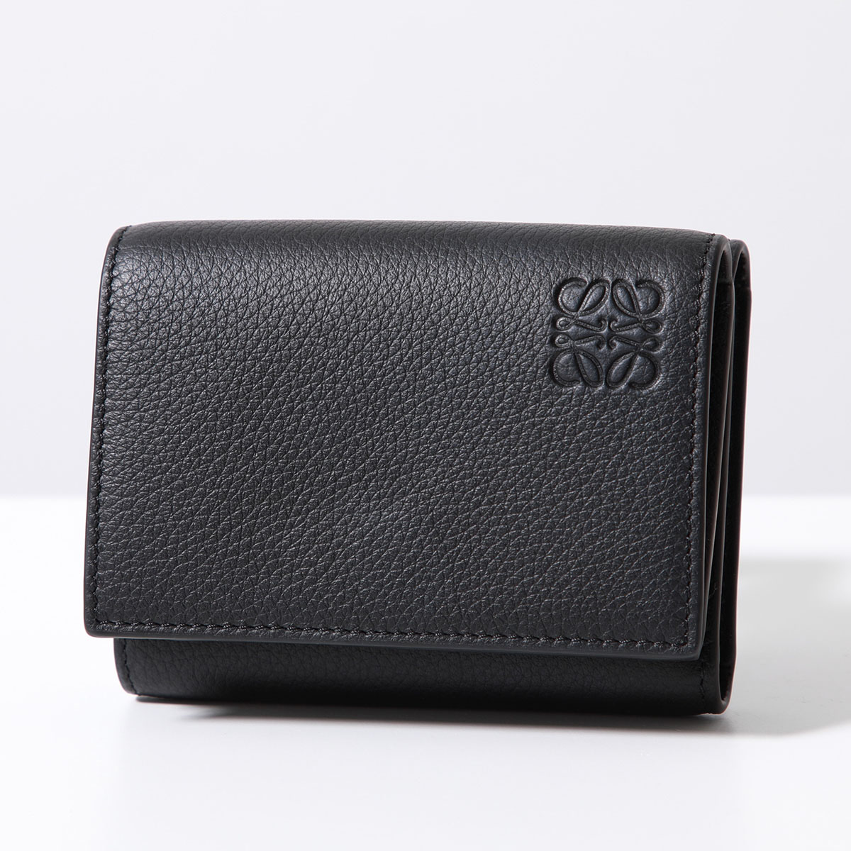 LOEWE ロエベ 三つ折り財布 TRIFOLD WALLET トライフォールド C660TR2X04 メンズ レザー ミニ財布 小銭入れあり  アナグラム ロゴ カラー4色