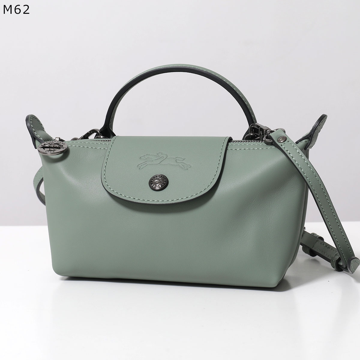 LONGCHAMP XS　2WAY　ショルダーバッグ ミントグリーン/ブラック LONGCHAMP（ロンシャン） ショルダーバッグ Le Pliage Xtra XS ル プリ