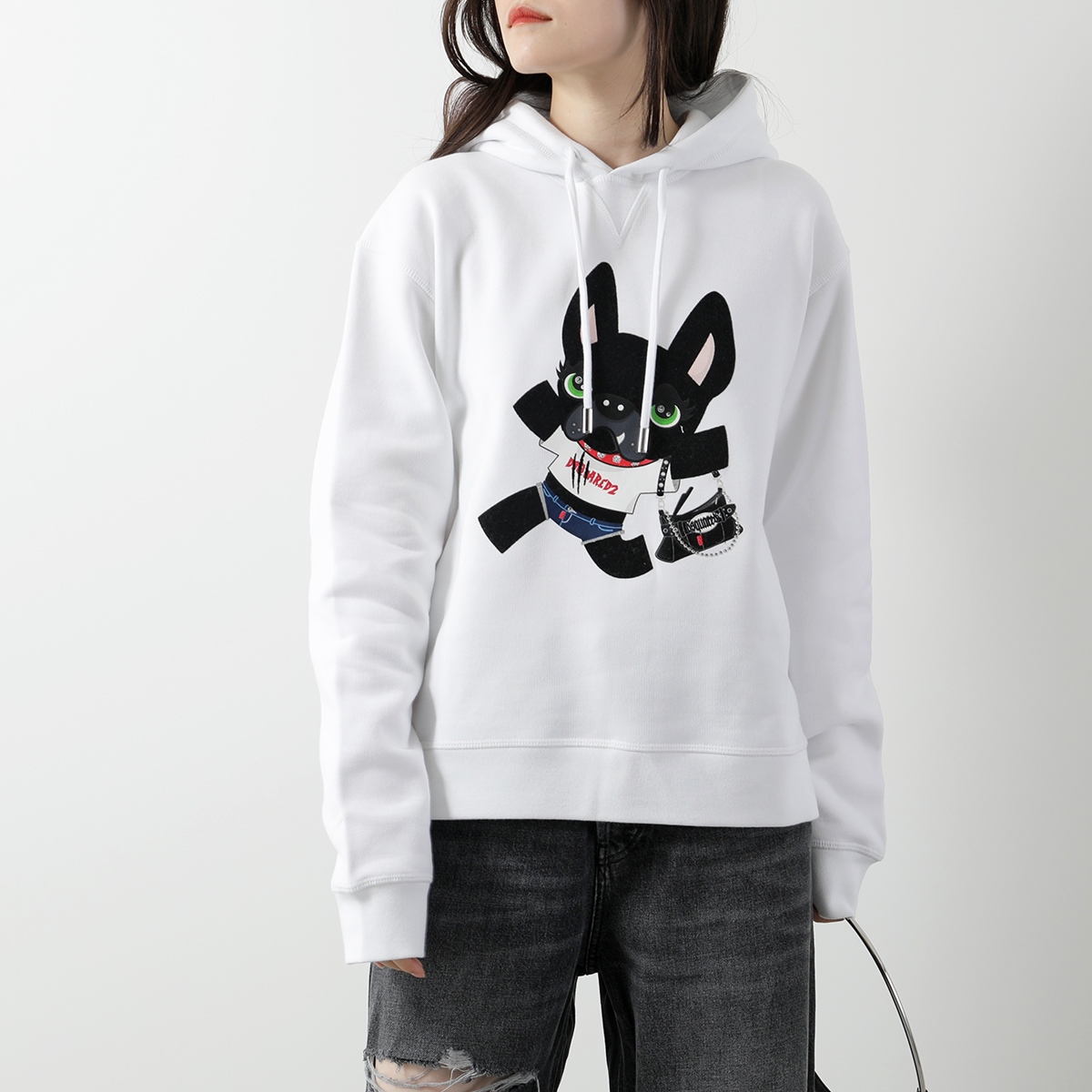 DSQUARED2 ディースクエアード パーカー CIRO COOL FIT HOODIE SWEATSHIRT S75GU0550 S25516  レディース 長袖 プルオーバー 裏起毛 カラー2色