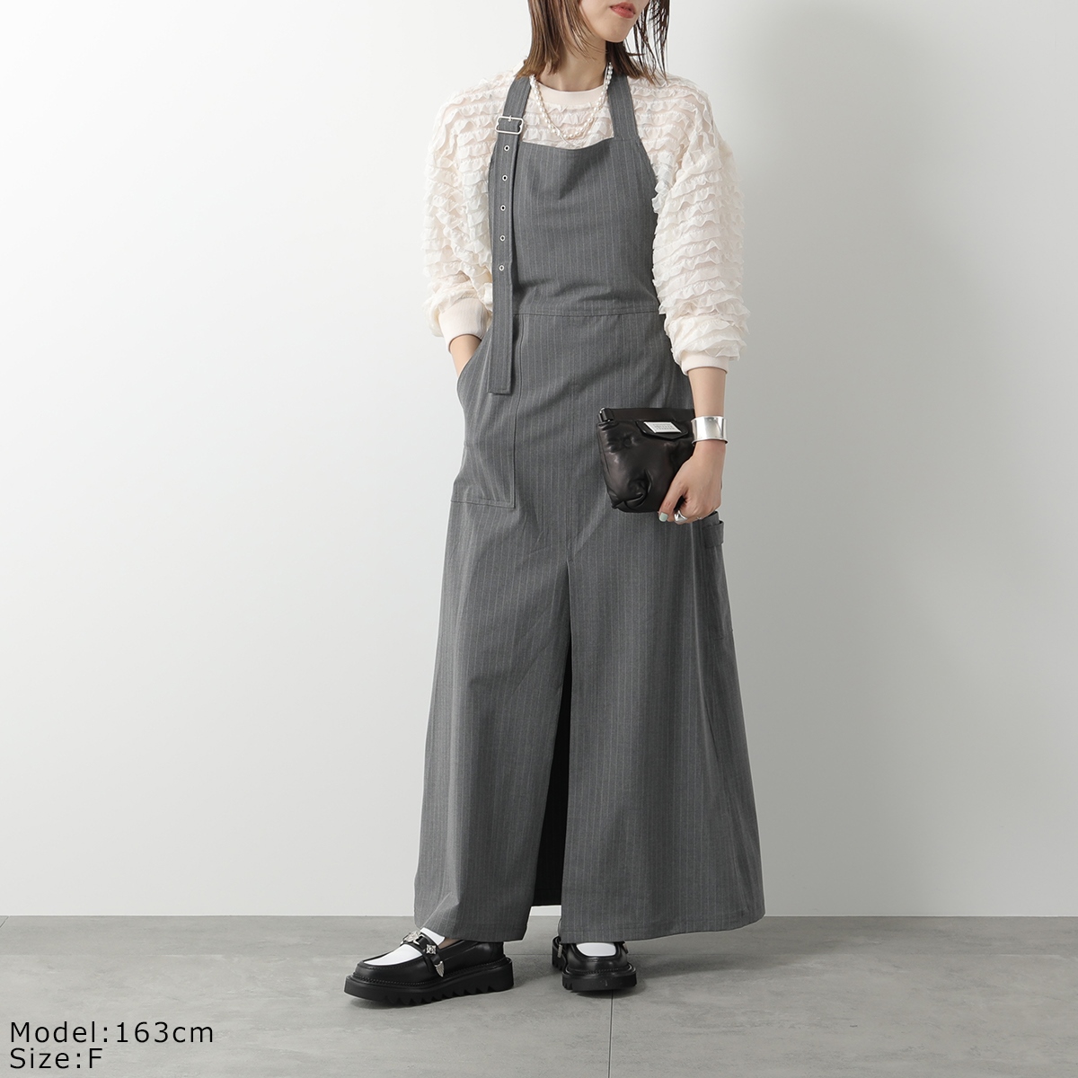 PROVOKE ワンピース pinstripe apron dress PV-070042 6/20〜22限定・最大2万円OFFクーポン配布中】PROVOKE