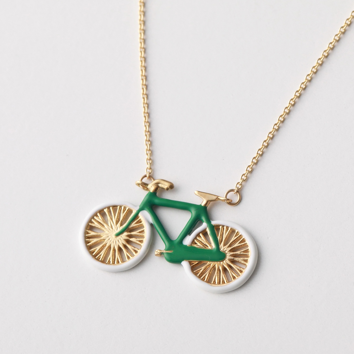 ALIITA アリータ ネックレス BICI ENAMEL NECKLACE ROLO レディース 自転車 モチーフ ペンダント アクセサリー  YELLOW-GOLD-9KT/PISTACCHIO-GREEN+WHITE : 360718494 : インポートセレクトmusee - 通販 -  Yahoo!ショッピング