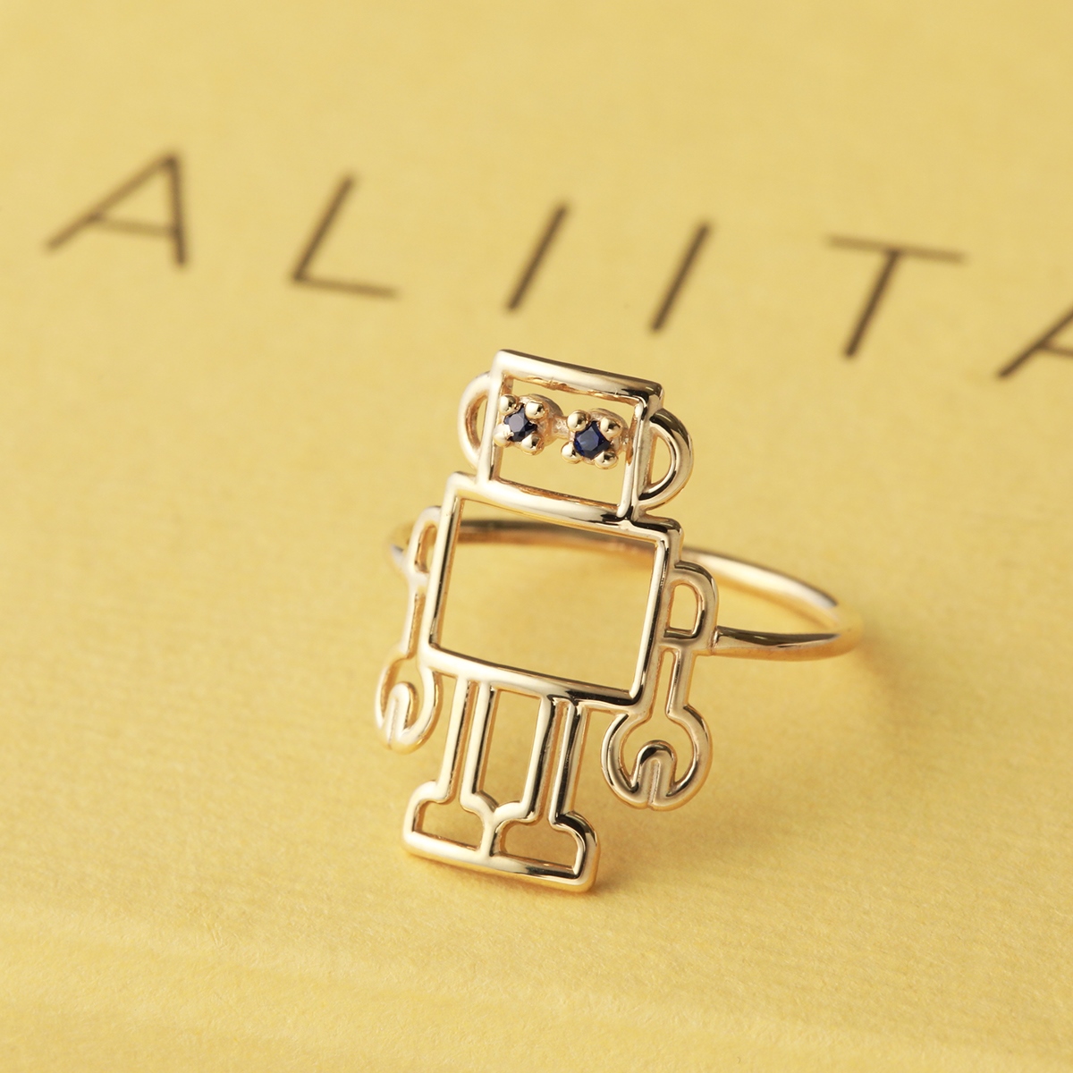 ALIITA アリータ リング ROBOT ZAFIRO AZUL RING レディース ロボット ブルーサファイア 指輪 アクセサリー  YELLOW-GOLD : 360718496 : インポートセレクトmusee - 通販 - Yahoo!ショッピング