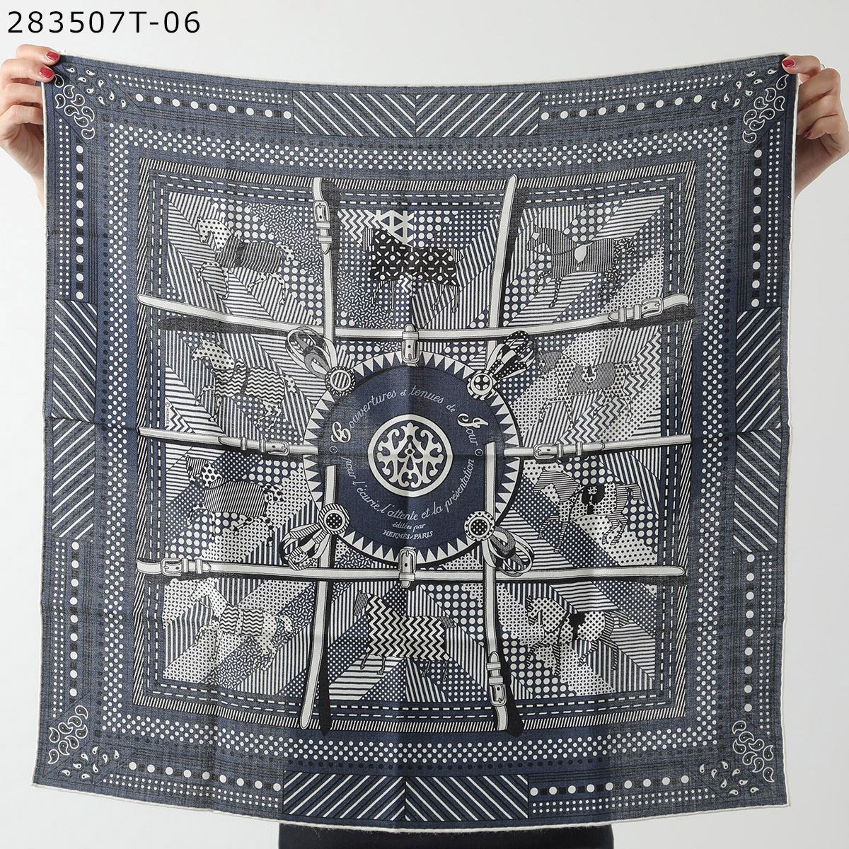 HERMES エルメス スカーフ CARRE カレH 65×65 284135T 283507T