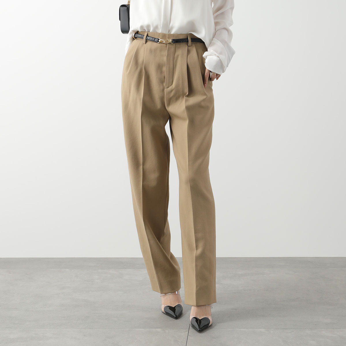 SAINT LAURENT サンローラン チノパンツ 648142 Y7B73 レディース