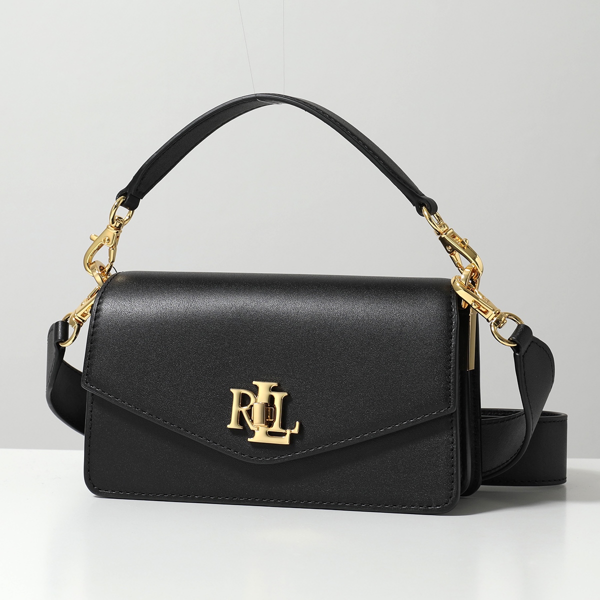 Lauren Ralph Lauren ローレンラルフローレン ショルダーバッグ TAYLER 431876437 レディース レザー クロスボディ  ハンドバッグ 鞄 001/BLACK