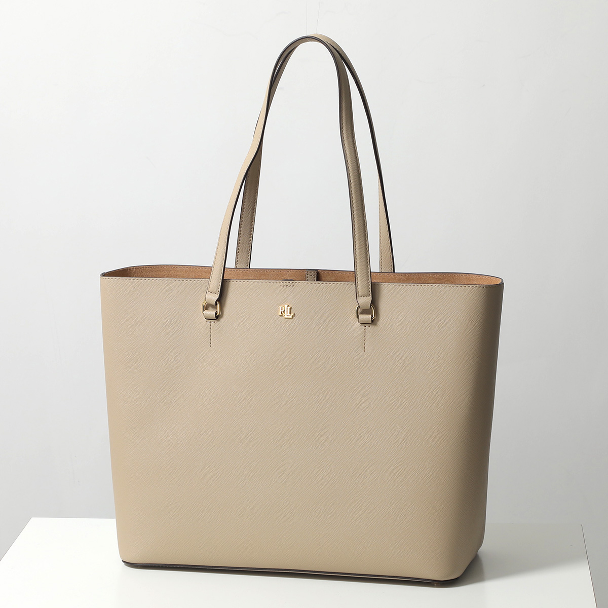 バッグ ローレンラルフローレン 美品 かごバッグ バケット トート 無地