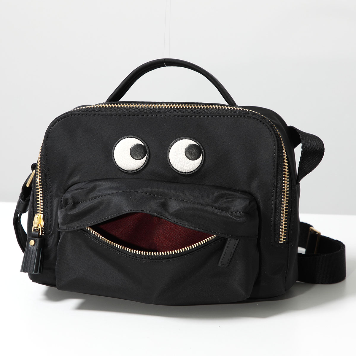 ANYA HINDMARCH アニヤハインドマーチ ショルダーバッグ Crossbody Pouch Eyes アイズ 193542 レディース ハンドバッグ 鞄 Black