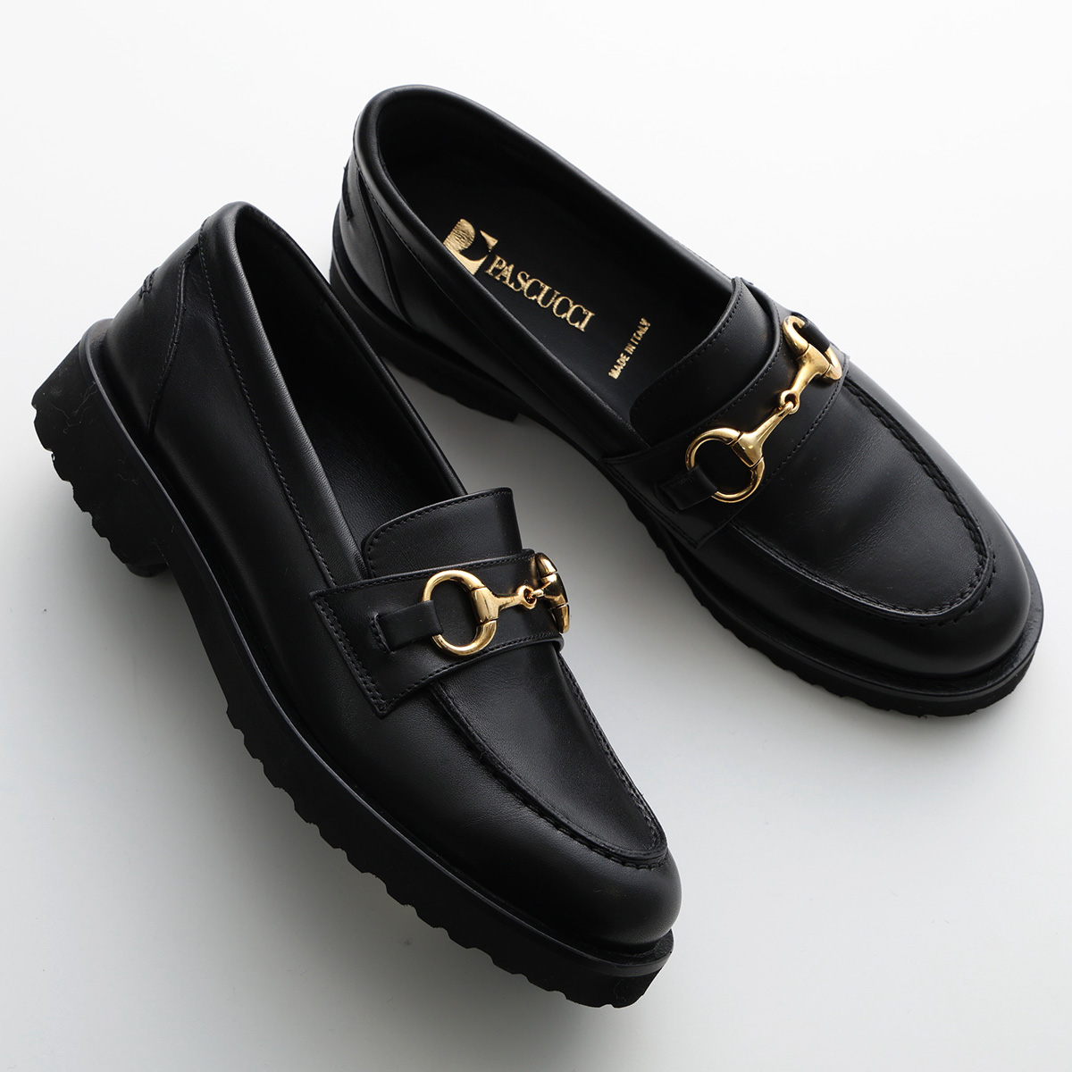 新品未使用 PASCUCCIパスクッチ　レザービットローファー PASCUCCI（パスクッチ） ビットローファー 3299 レディース レザー