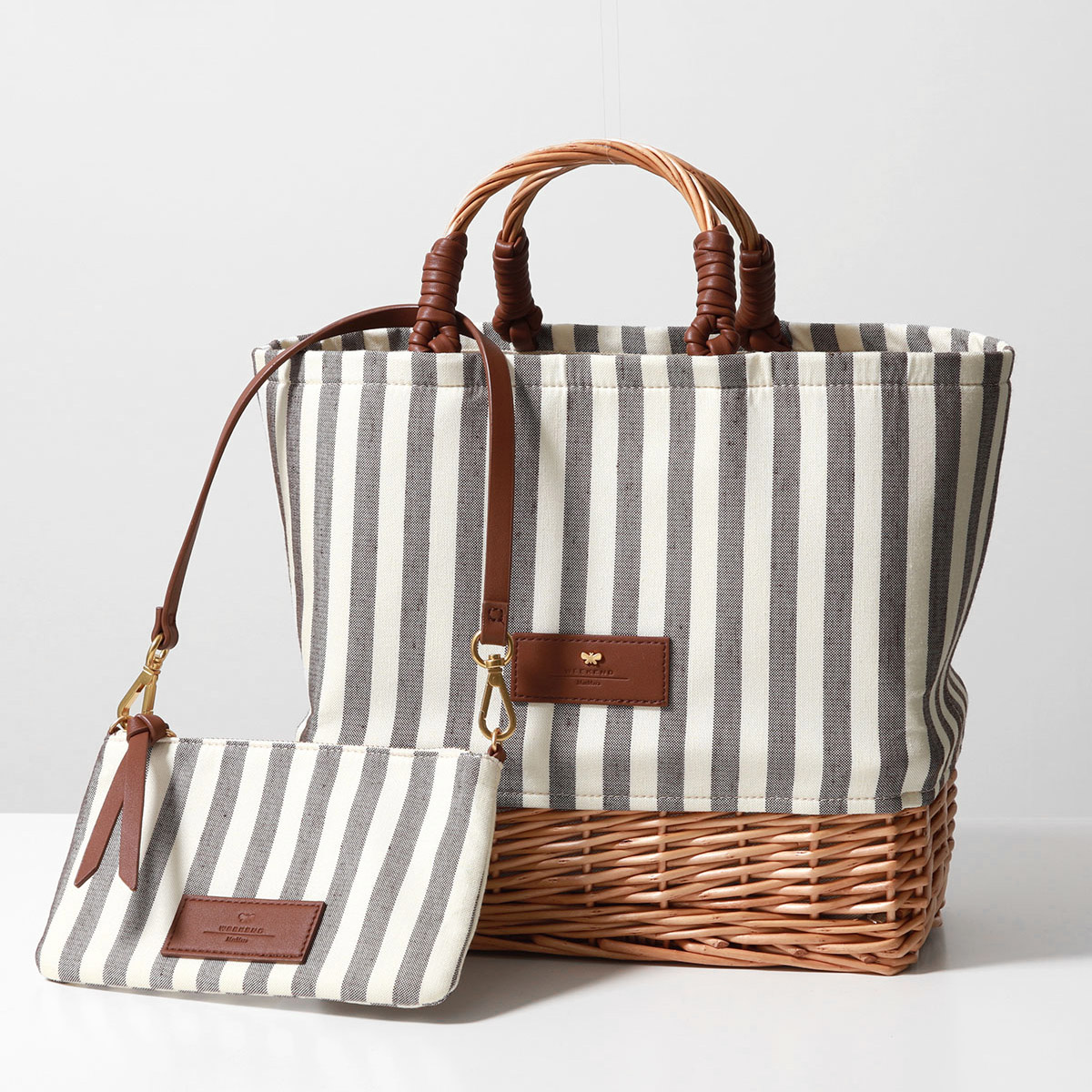 【国内発関税無】MAX MARA ロゴトートバッグ Max Mara☆ ショッパーバッグ EASYBAG (Max Mara/かごバッグ