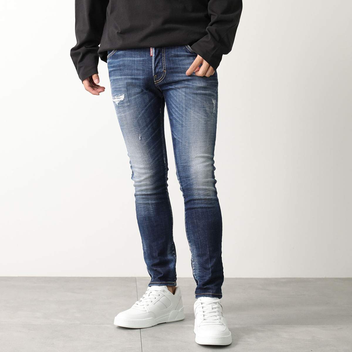 DSQUARED2 ディースクエアード ジーンズ SKATER JEAN スケーター S74LB1574 S30342 メンズ デニムパンツ  ストレッチ スリム スキニー 470