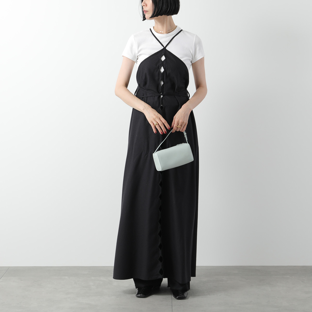 BASERANGE ベースレンジ ワンピース CESSA LIGO DRESS DRCEL WS AU24 レディース ロング マキシ シルク  ホルターネック カラー2色