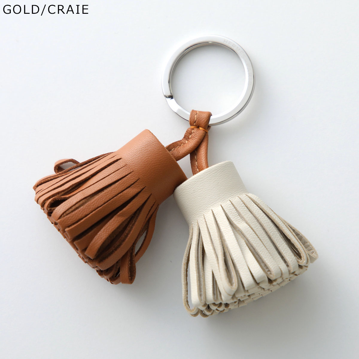 今だけ値下げ　鑑定済み　HERMES　エルメス　カルメン　キーリング　イエロー系 HERMES（エルメス） キーリング カルメン ウノドス Carmen Unodos
