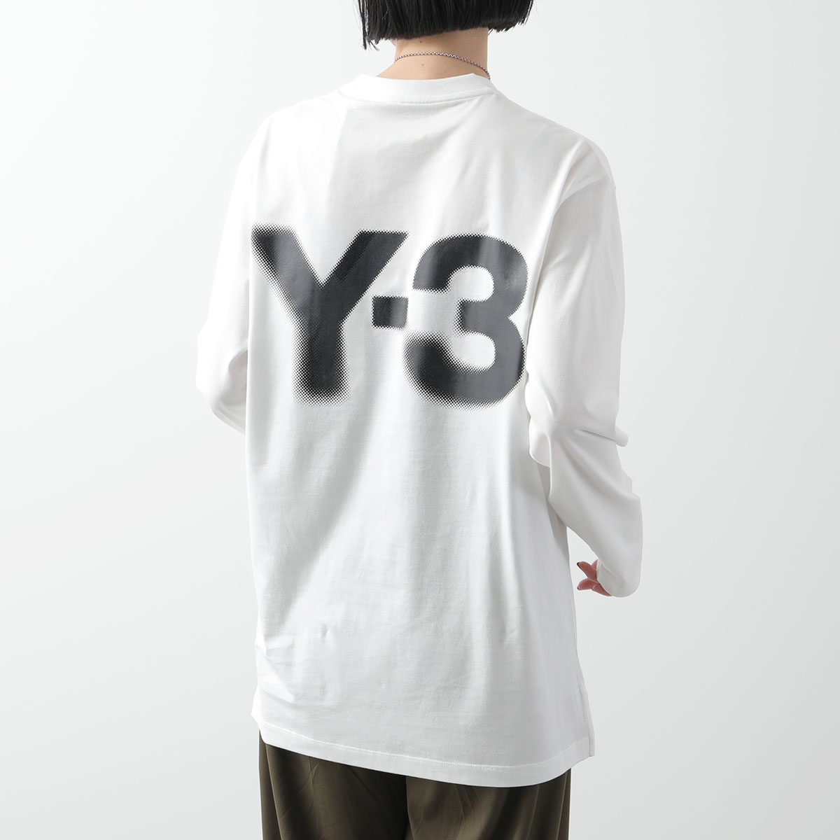 Y-3 ワイスリー Tシャツ LOGO LS TEE ロゴ ロングスリーブ ティー JE9279 JE9280 メンズ 長袖 ロンT カットソー  ロゴT カラー2色